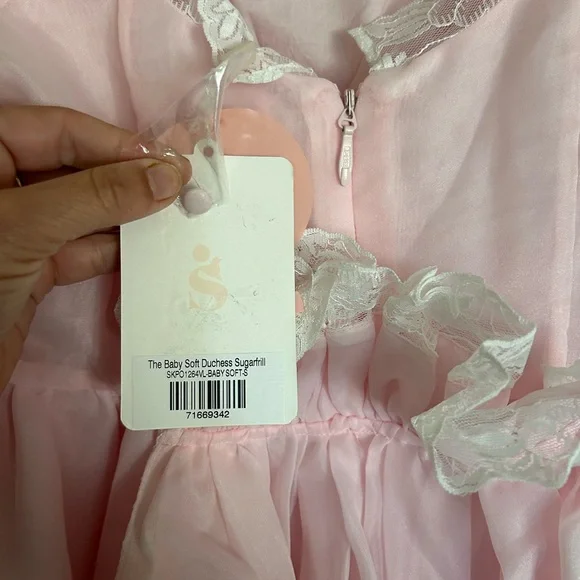 Selkie Duchess Sugarfrill Dress in Baby Soft Pink size Small - Picture 13 of 14
